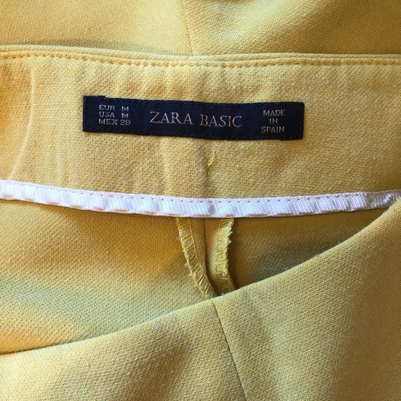 Zara mustard yellow city shorts size medium - Picture 2 of 4